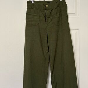 Anthropologie Maeve Olive Trousers